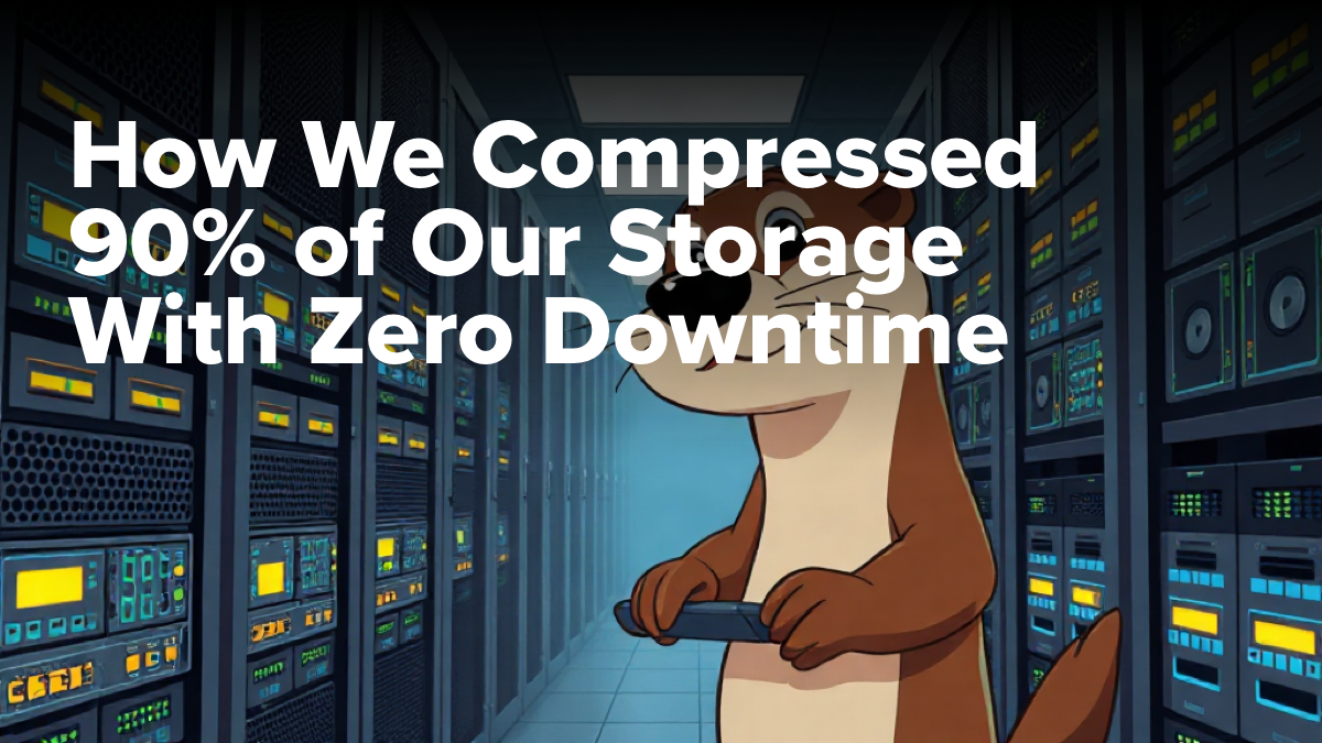 How We Compressed 90% of Our Storage With Zero Downtime